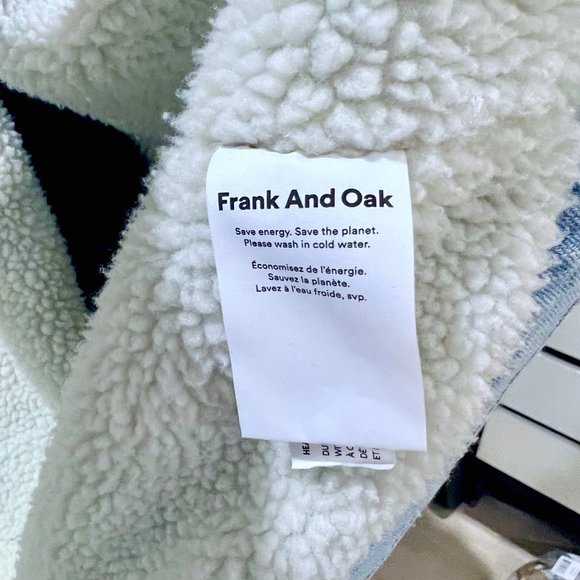 Frank & Oak Fleece Sherpa Lined Denim Jacket - Picture 7 of 9